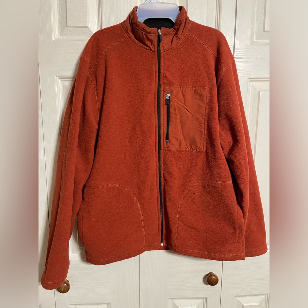 Mens Old Navy Quality Clothing Full Zip Fleece Jacket with Pockets Size Large